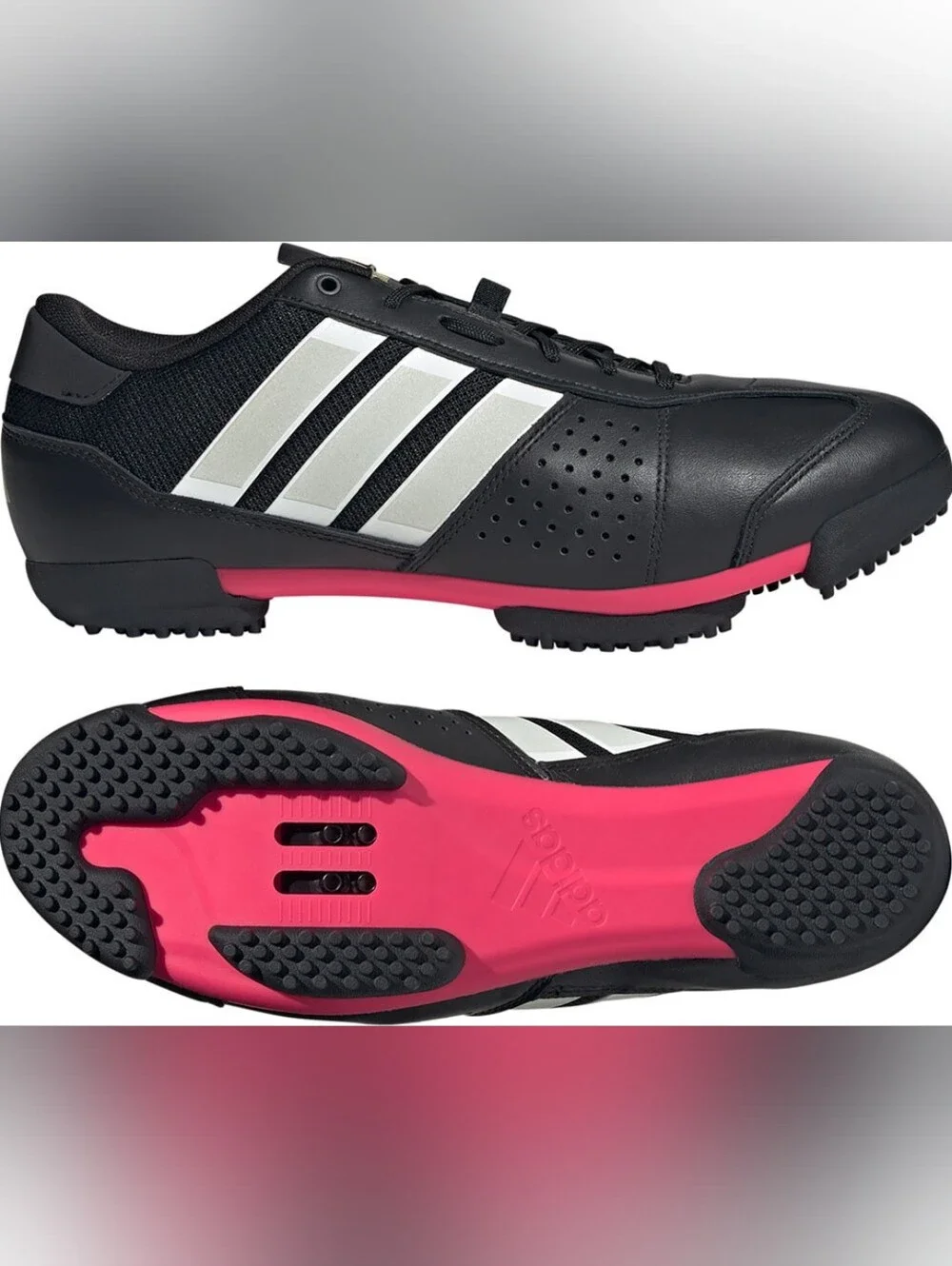 NEW Women's 7.5 cycling shoes - Adidas Heritage Tour Bike Shoes - Clipless Black